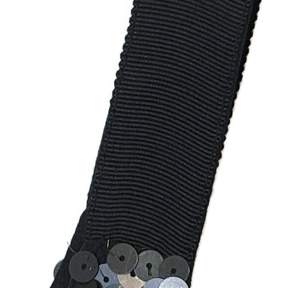 Theory Sequin Silk Scoop Neck Sleeveless Black Shift Mini Dress Size 8 - Picture 7 of 13